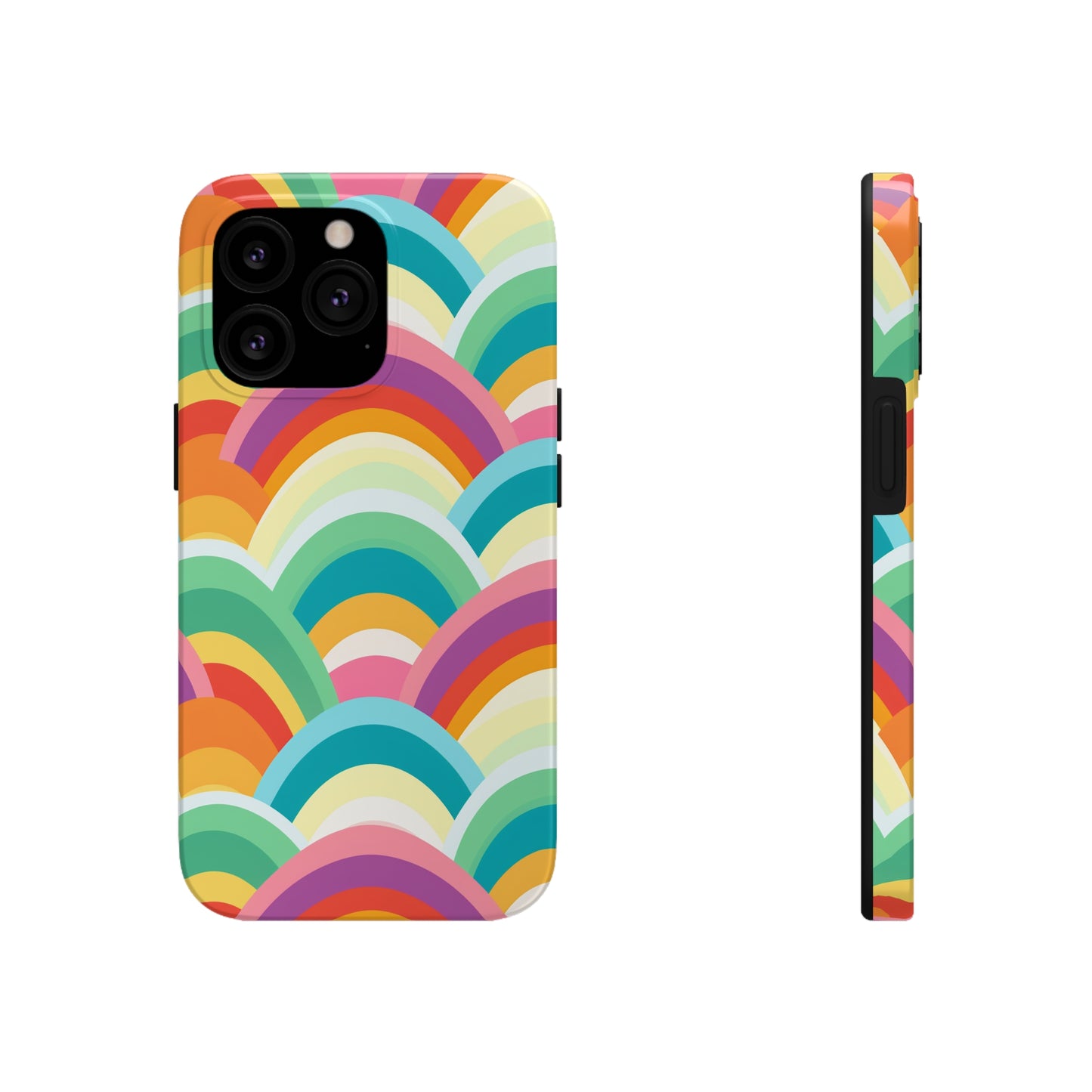 Rainbow Tough iPhone Case | Embrace Vibrant Style and Reliable Protection