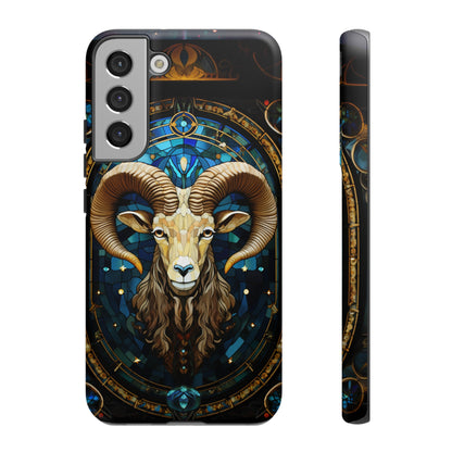 Aries Astrology Stained Glass Design Phone Case