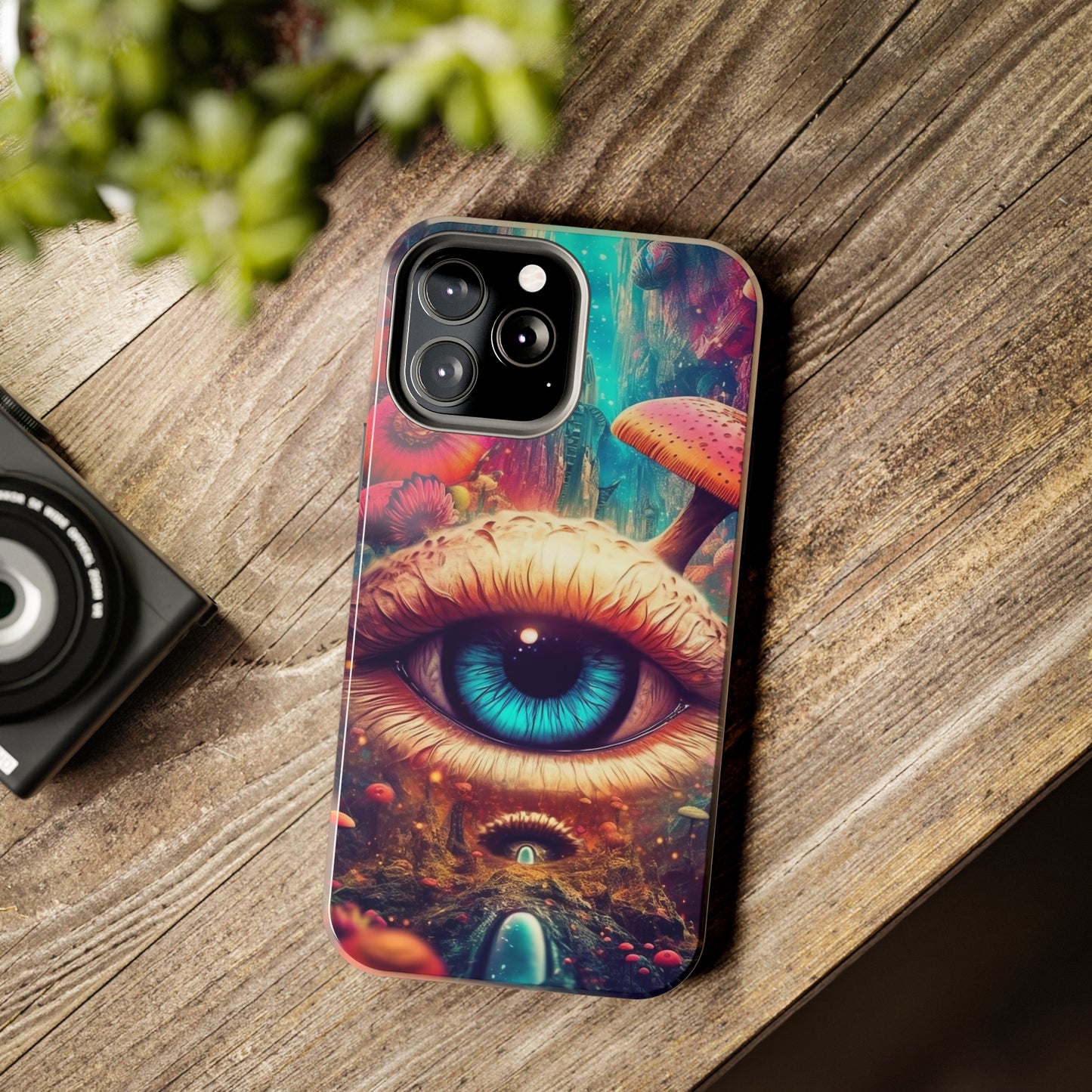 Eye of the Mushroom Psychedelic Art iPhone Case | Embrace the Trippy Enigma