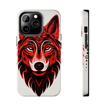 Mystic Echoes: Native American Tribal Wolf | Cultural Heritage iPhone Case