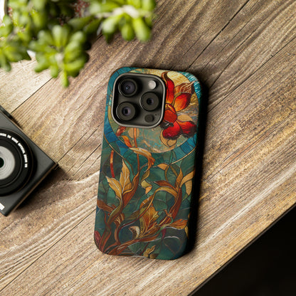 Art Nouveau Floral Full Moon Phone Case