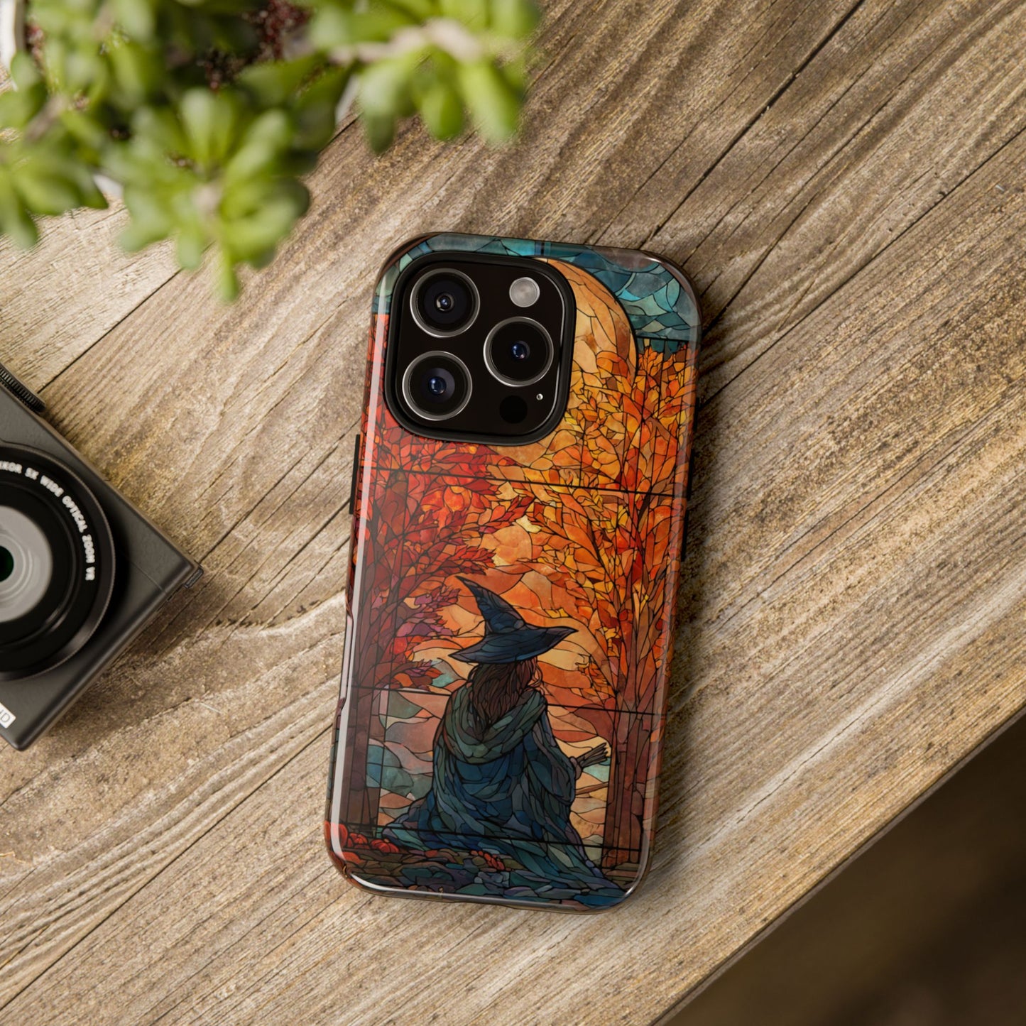 Witch Moon Stained Glass Effect Phone Case
