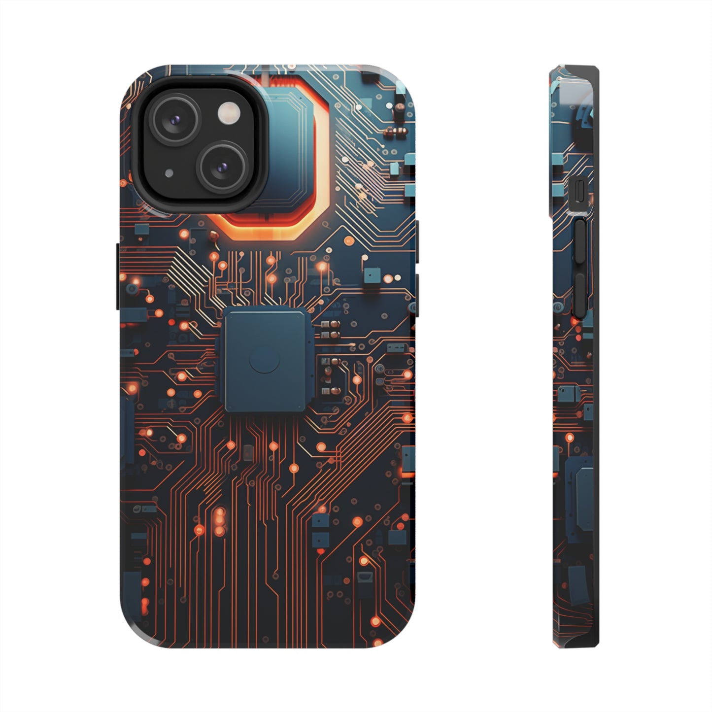 iPhone XR Futuristic Circuit Art