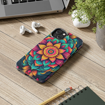 Cosmic Harmony: Rainbow Mandala | Spiritual Symmetry iPhone Case