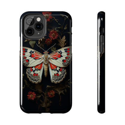 Deadhead Moth Gothic Floral Aesthetic Dark Academia iPhone Case | Embrace Mysterious Elegance