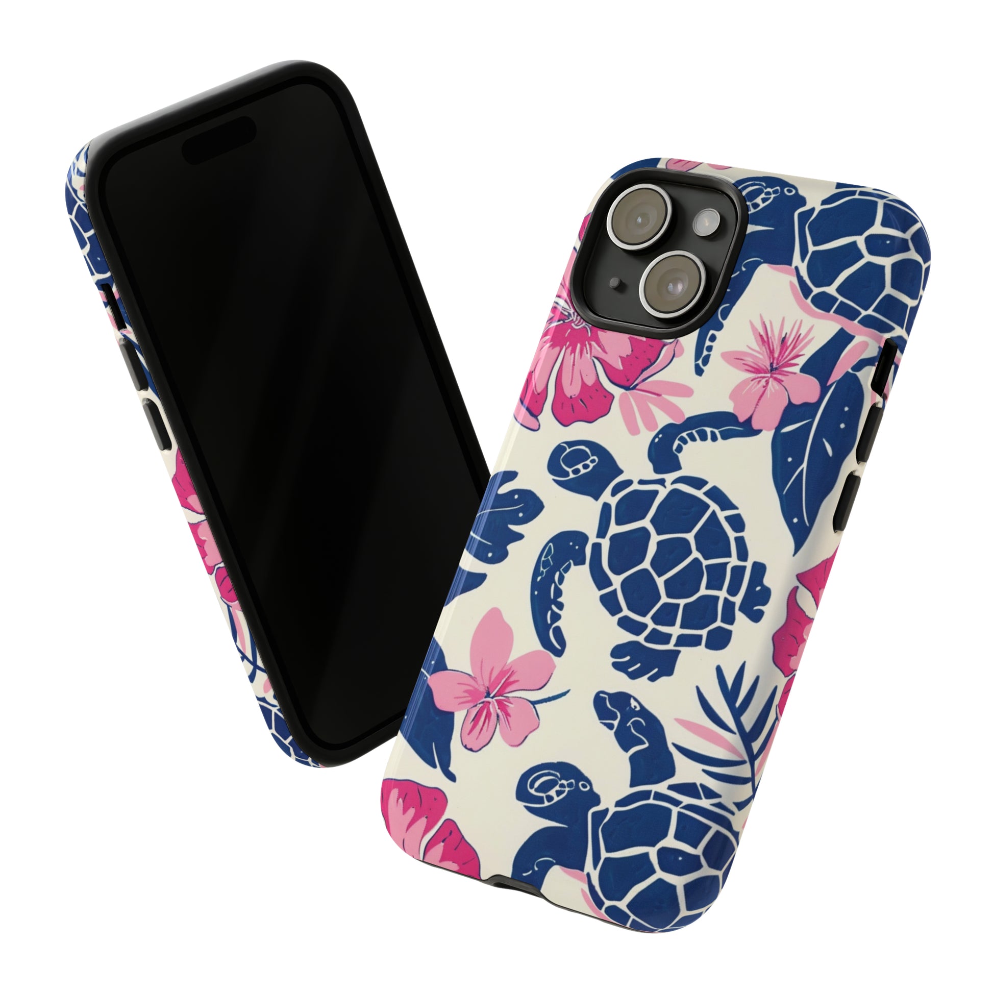 Sea Turtle Floral iPhone Case