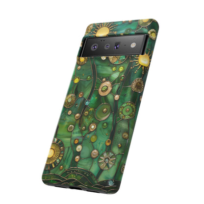 Green Celestial Stained Glass Mosaic Phone Case