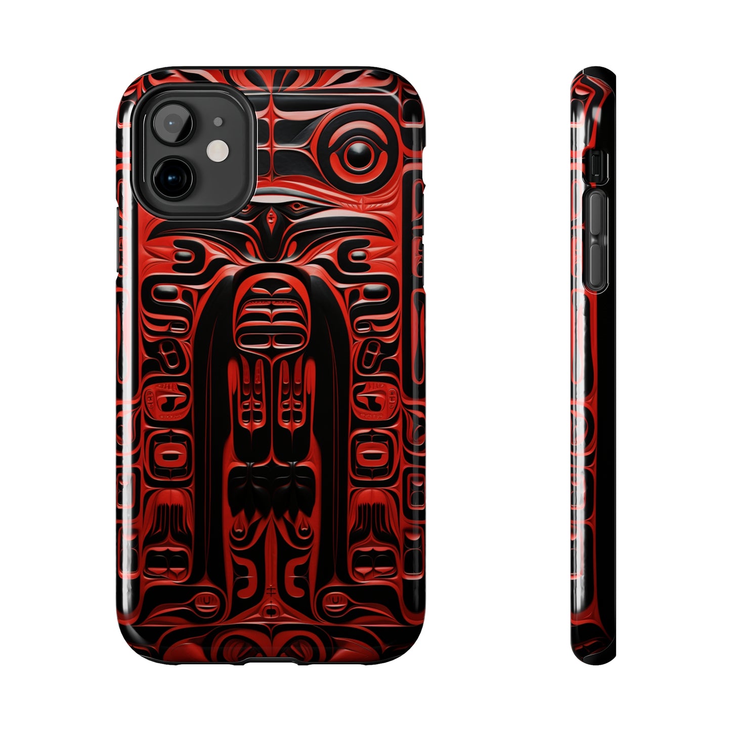 Raven Totems: Northwest Native American Carving | Heritage iPhone Case