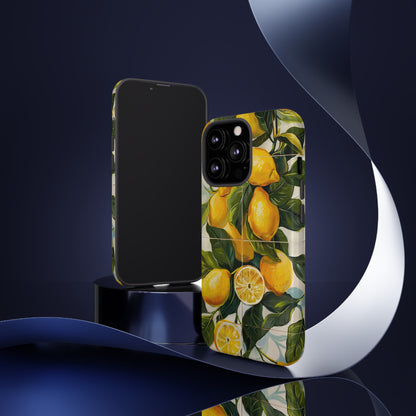 Mediterranean Lemon Italian Tile iPhone 14 Case