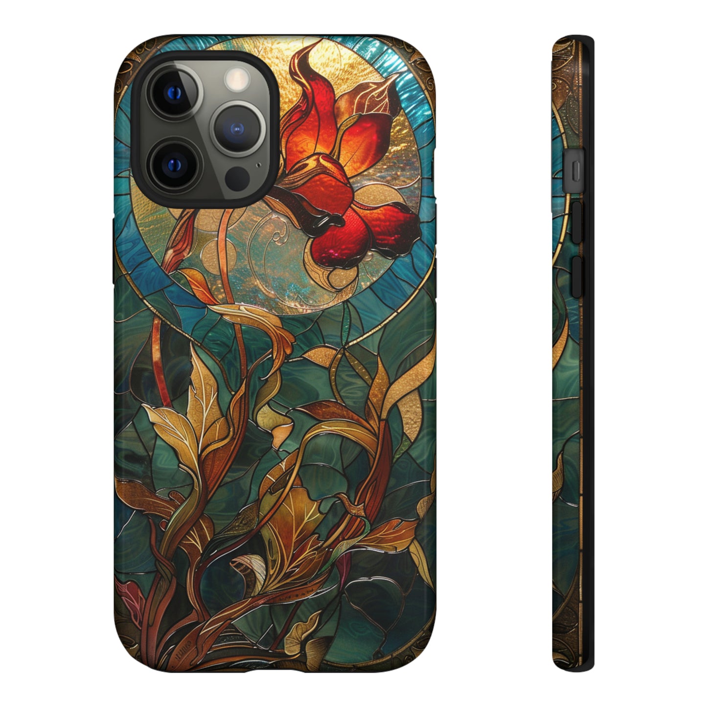 Art Nouveau Floral Full Moon Phone Case