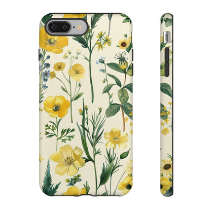 Floral Sage Yellow Wildflower Phone Case