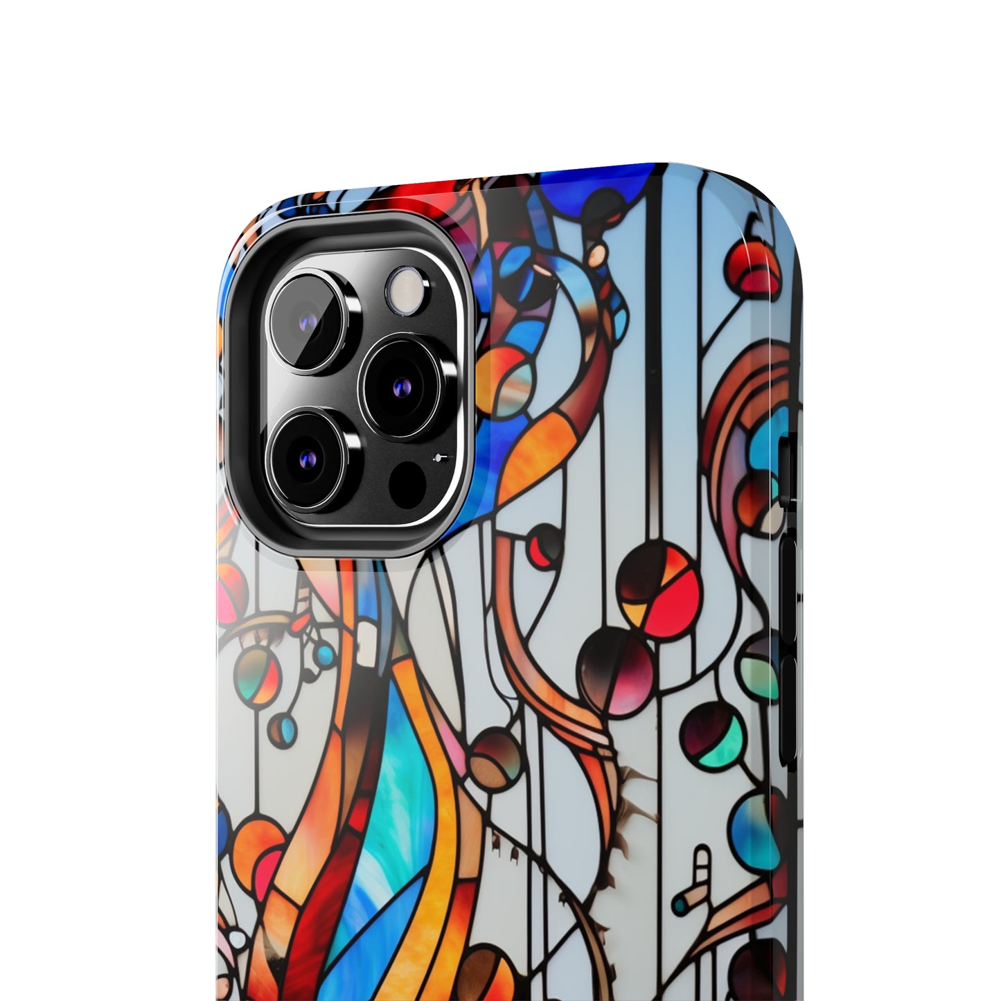 Golden Era Elegance: Art Deco Stained Glass iPhone Case | Vintage Glamour in Modern Protection