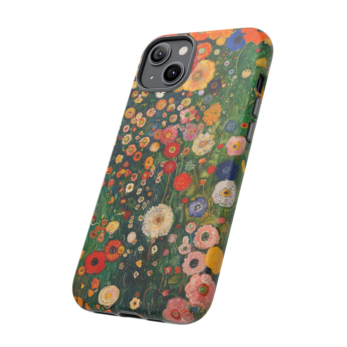 Gustav Klimt Style Flower Garden Painting Phone Case