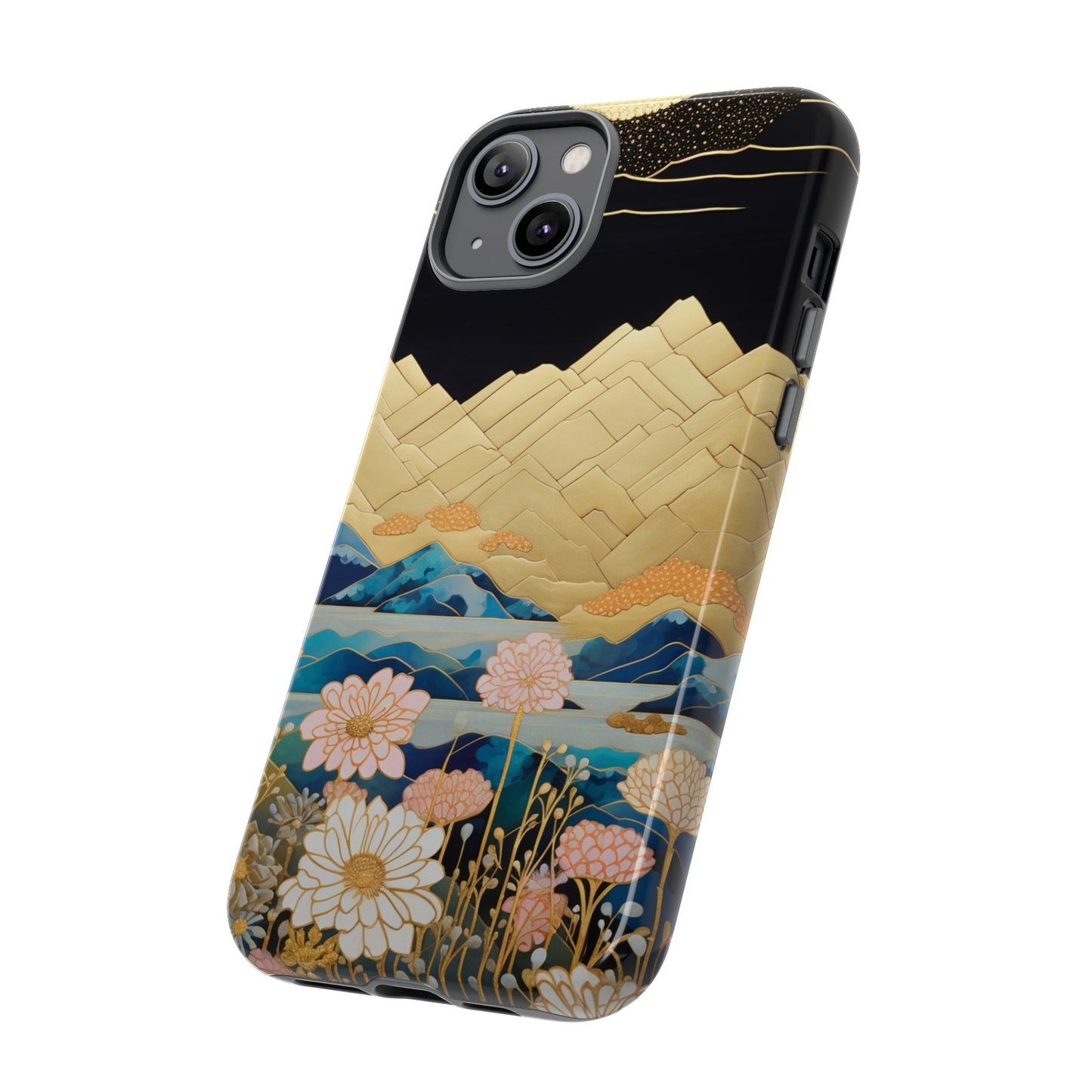 Chiyogami Floral Tough iPhone Case Galaxy S23 S22 S21 S20 Plus Ultra | Iphone 14 13 12 11 8 Pro Max Mini | Pixel 7 6 Pro 5 | Japanese Boho