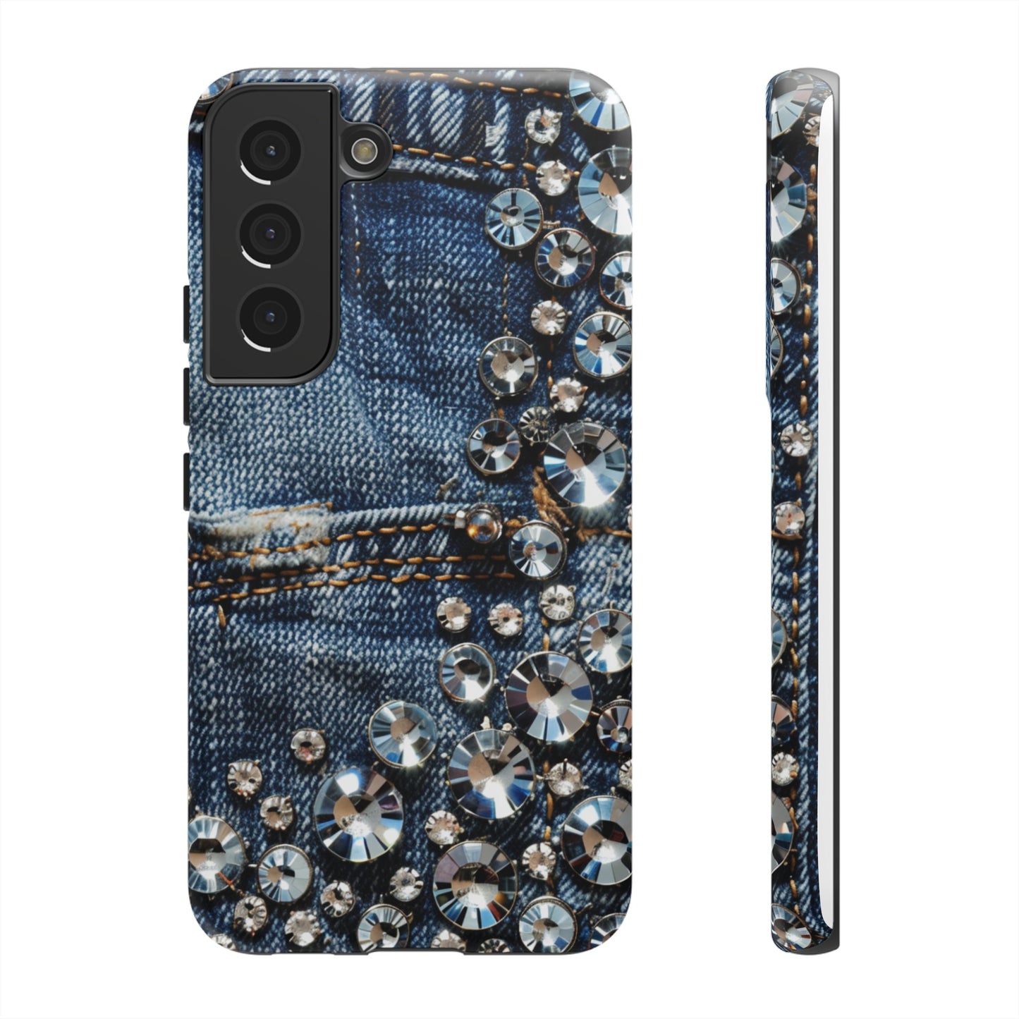 Blue Jean Queen Rhinestone Bling Phone Case