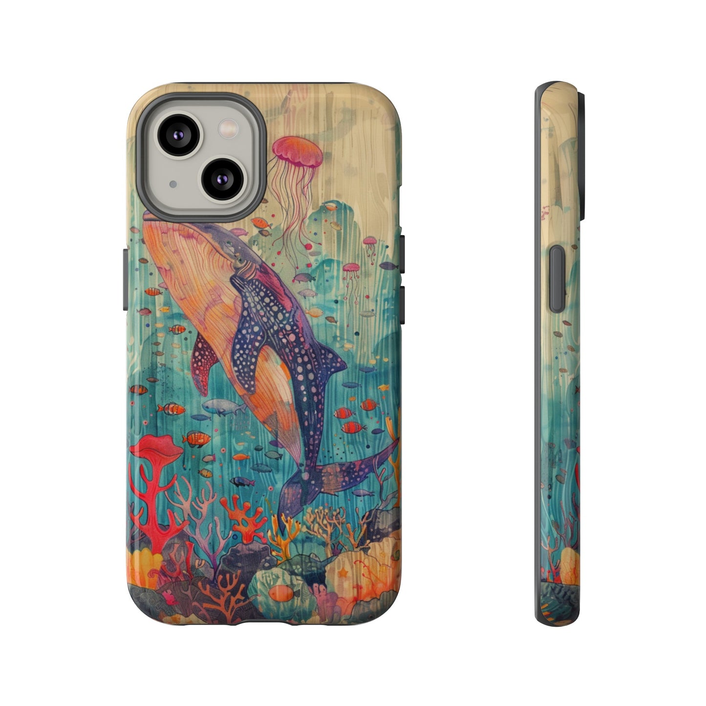 Whale Shark, Turtle, Manta Ray Phone Case