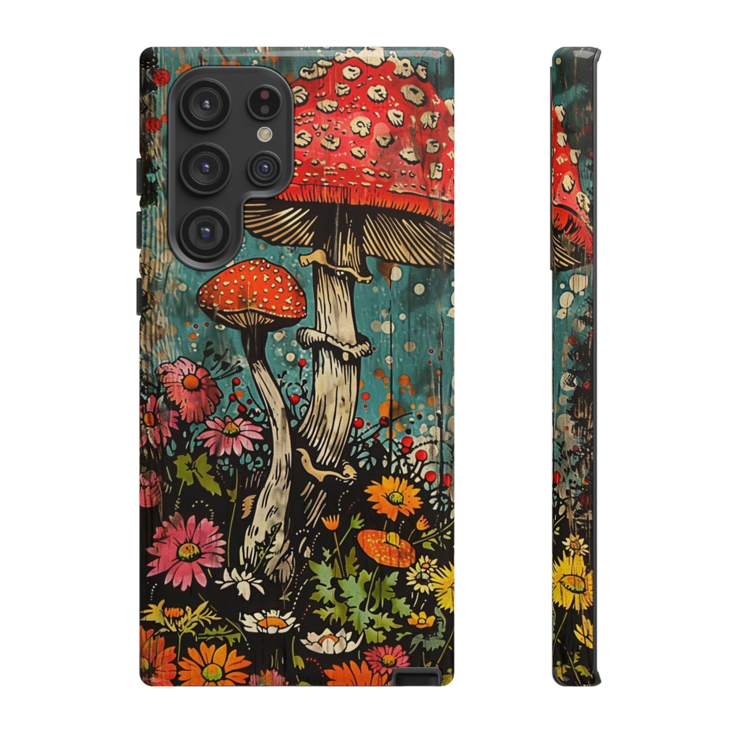 Trippy Magic Mushroom Retro Art Phone Case