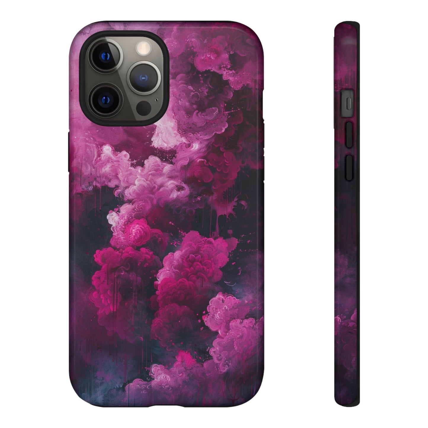 Magenta and Blue Color Explosion Phone Case