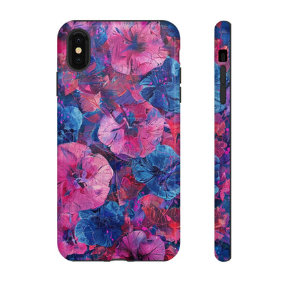 Magenta and Blue Color Floral Explosion Phone Case