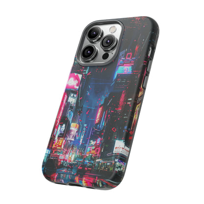 Cyberpunk Tokyo Cityscape Phone Case