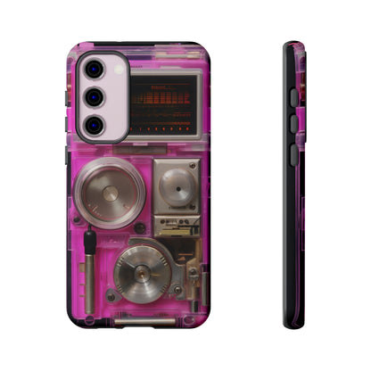 Cyberpunk Techno Gadget Walkman: Retro-Futuristic Premium Tough Phone Case | Iconic Style for iPhone, Samsung Galaxy, and Google Pixel