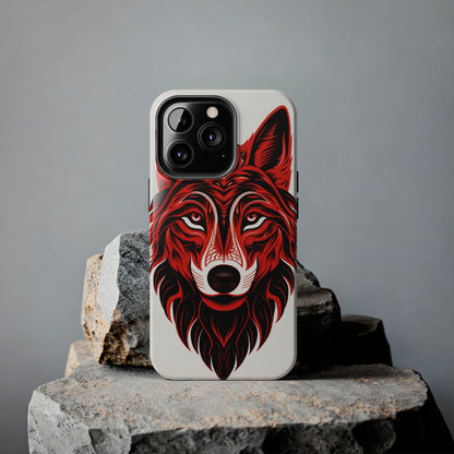 Mystic Echoes: Native American Tribal Wolf | Cultural Heritage iPhone Case