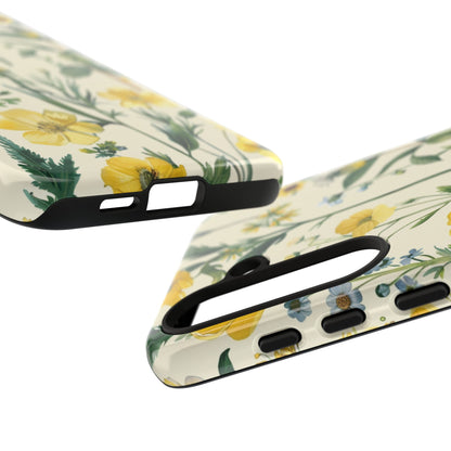 Floral Sage Yellow Wildflower Phone Case