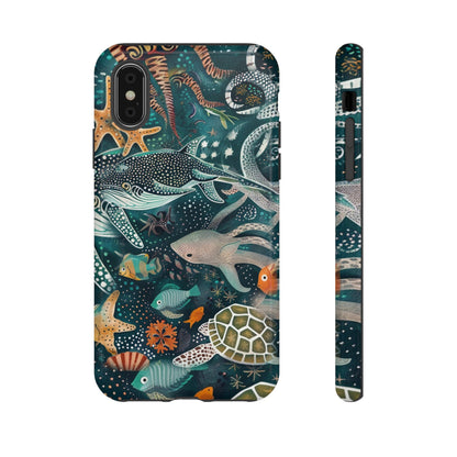 ocean creatures cover for iPhone 12