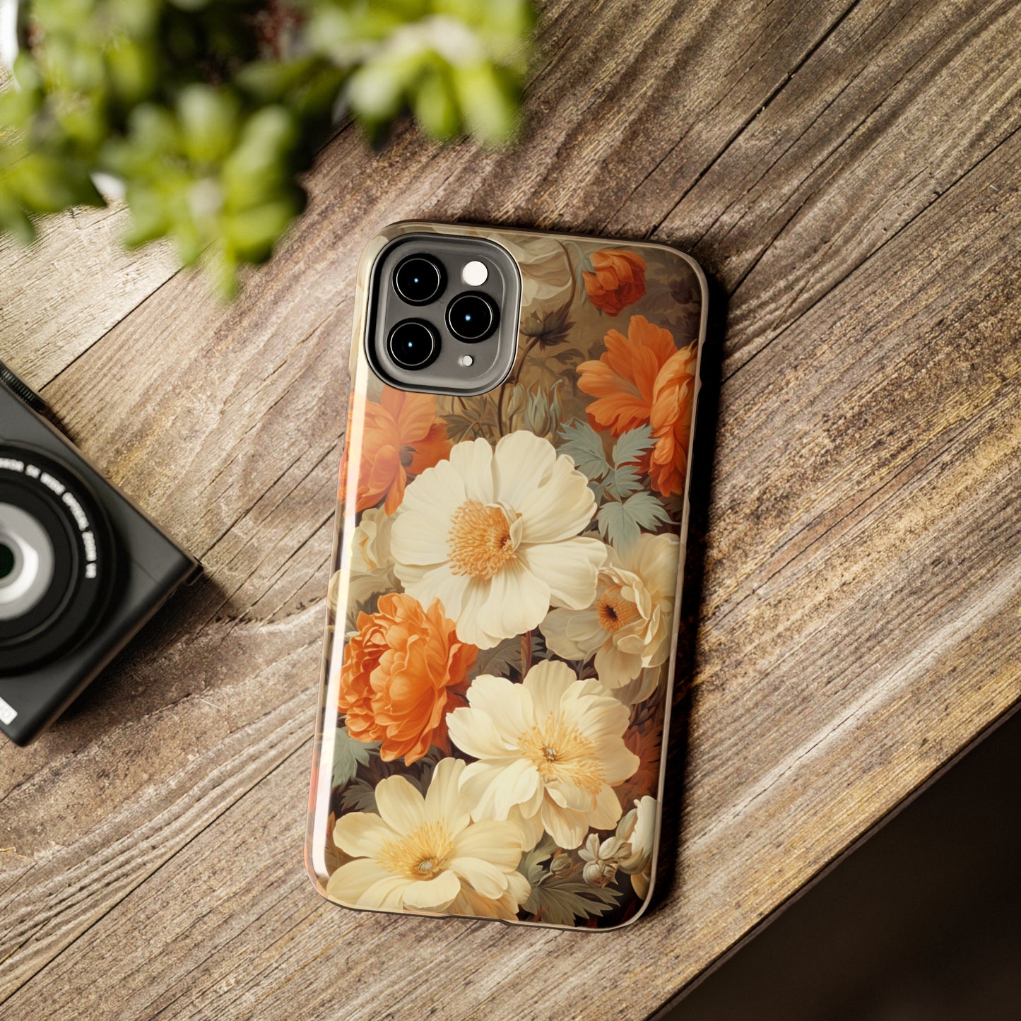 Vintage Floral Aesthetic Phone Tough Case Antique Print for iPhone 14 11 Pro 12 13 XR XS X 7+ 8 Boho Nature Flowers Cottage Core