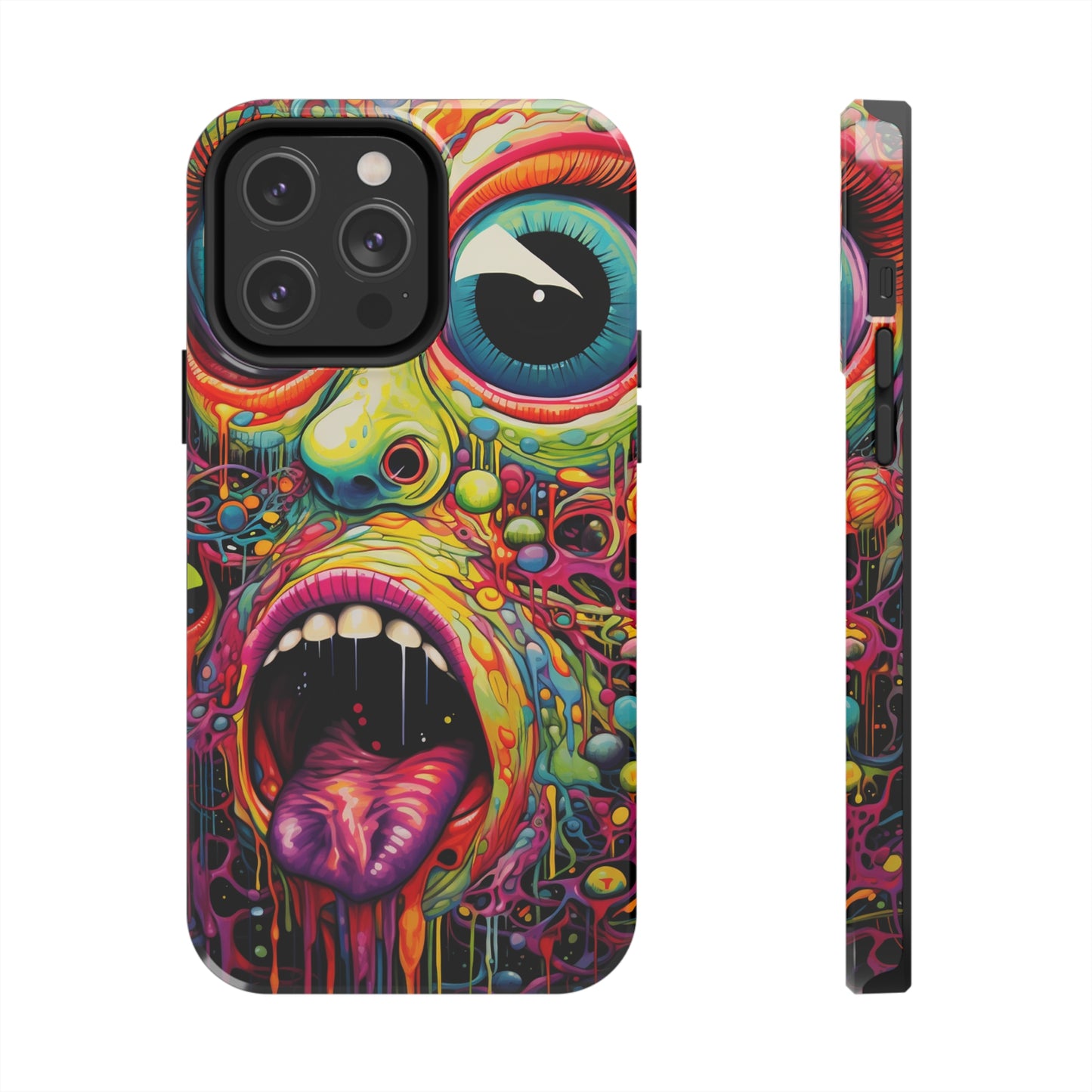 Trippy Hippie Acid Drop: Vibrant Swirls & Dazzling Colors | Tough iPhone Case