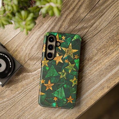 Green Celestial Stained Glass Mosaic Phone Case