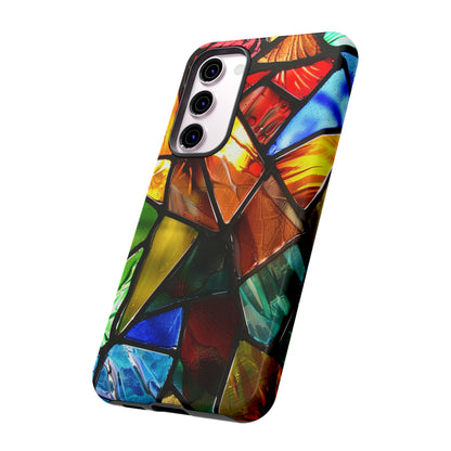 Color Explosion Abstract Stained Glass Phone Case