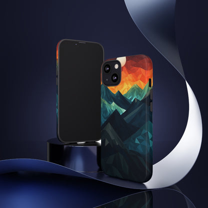 Mountain Abstract Tough Case | Embrace Nature's Beauty with a Durable Phone Case