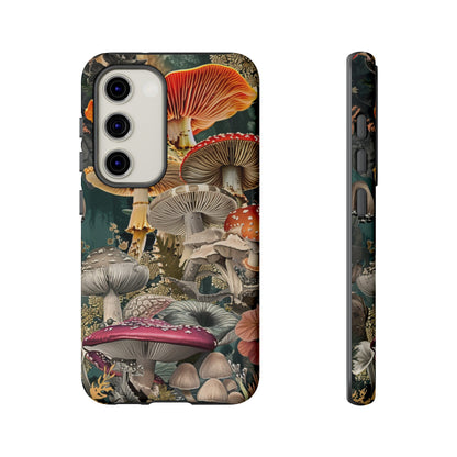 Vintage Illustration Mushroom Collage Phone Case