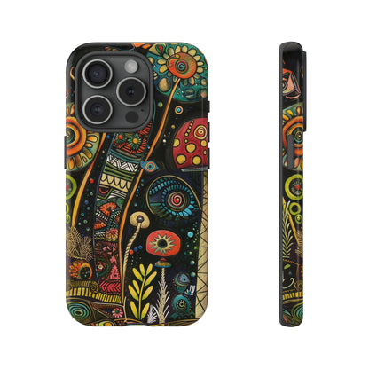 Retro 1960s Psychedelic Flowers Phone Case