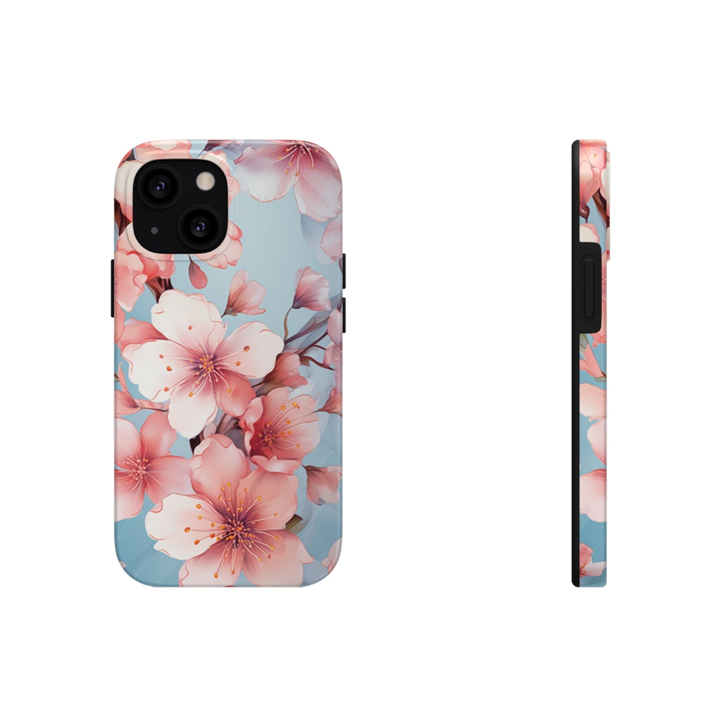 Pretty in Pink Flowers Tough iPhone Case | Floral Phone Cover