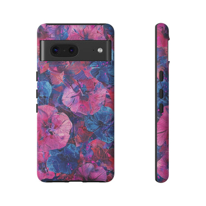 Magenta and Blue Color Floral Explosion Phone Case