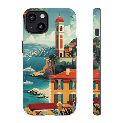 Midcentury French Riviera Landscape Painting Phone Case