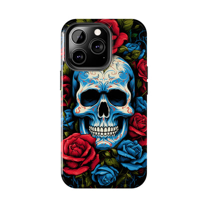 Skull and Roses iPhone Case | Edgy Elegance and Timeless Beauty