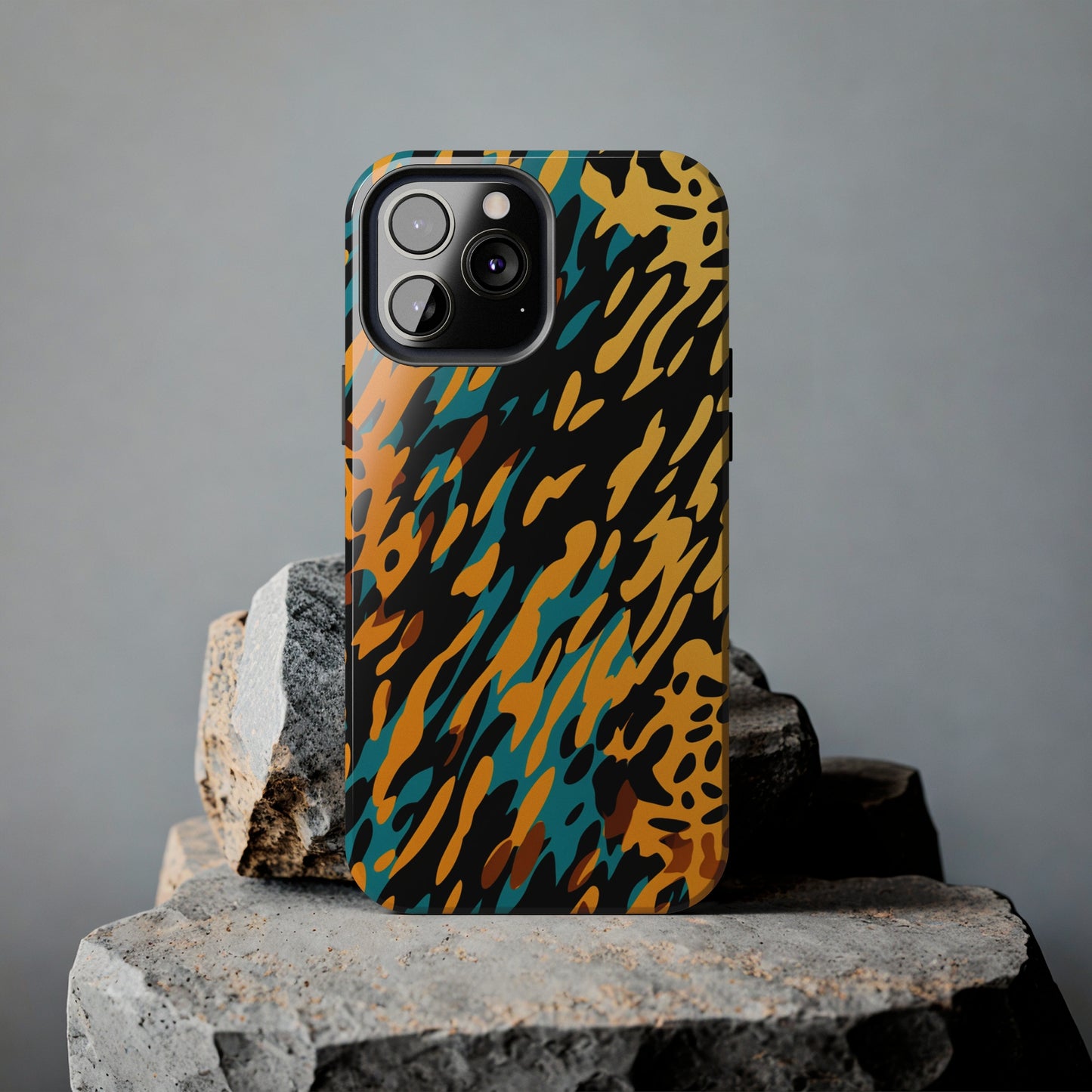 Luxury Leopard & Retro Magic Zebra: The Ultimate Wild Duo iPhone Case