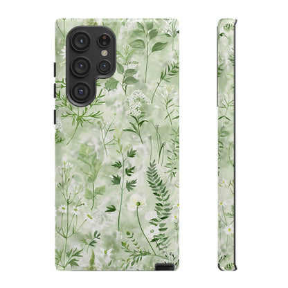 Floral Sage Green Wildflower Phone Case