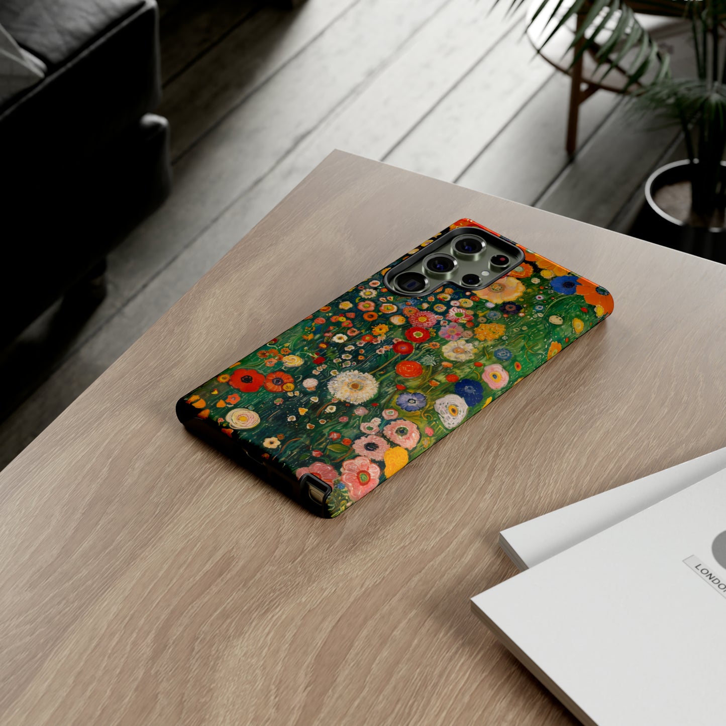 Gustav Klimt Style Flower Garden Painting Phone Case