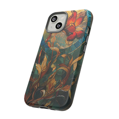 Art Nouveau Floral Full Moon Phone Case