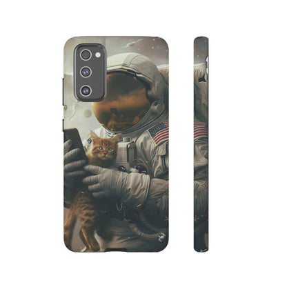 The Astronaut and the Cat Phone Case