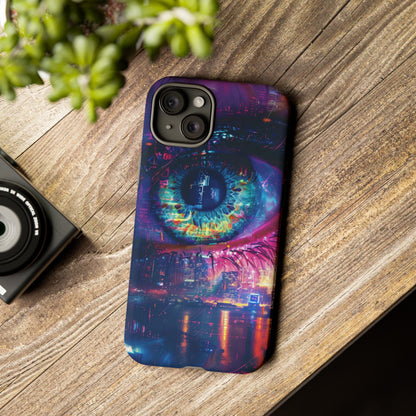 Eye of the Beholder Cyberpunk Art Phone Case