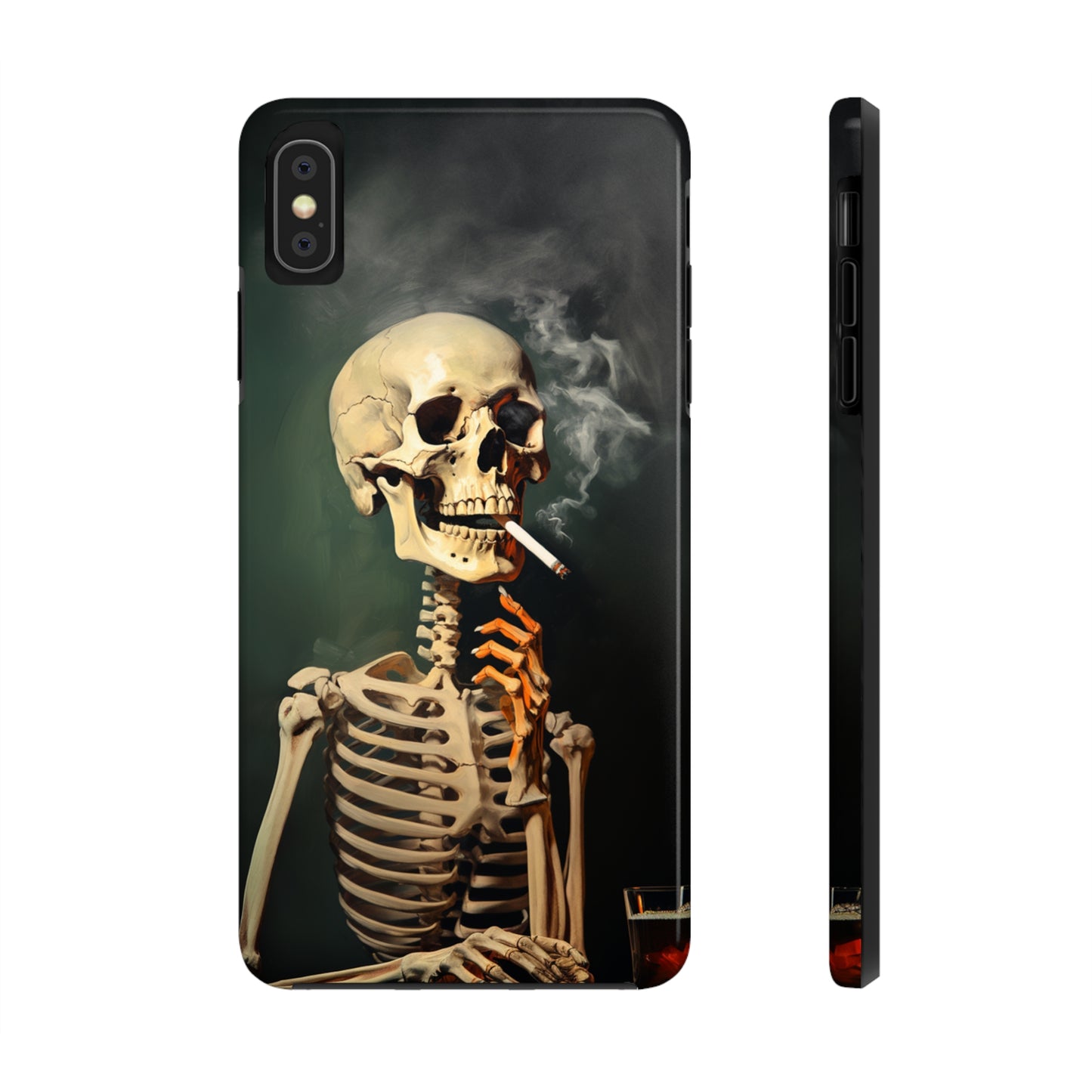 Smoking Skull iPhone Case | Edgy Style with a Mysterious Vibe for iPhone 11, 12, 13, 14, SE 2020 & Mor