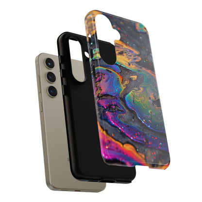 Opalescent Marbled Holographic Print Phone Case