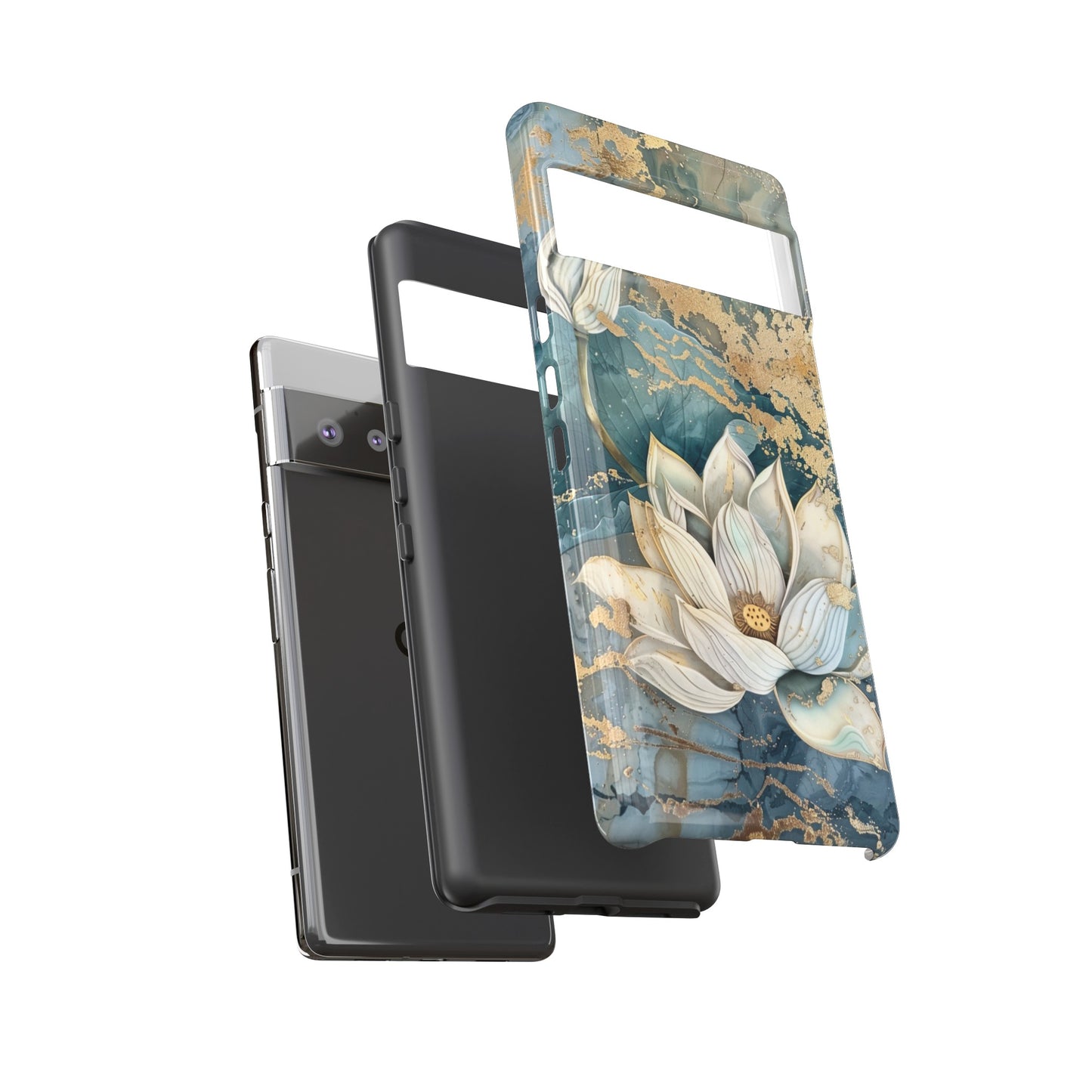 Zen Lotus Gold Floral Phone Case