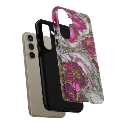 Stained Glass Magenta Floral Paisley Explosion Phone Case