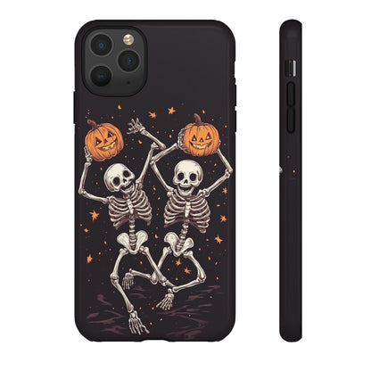 Dancing Skeletons with Jack-o'-Lanterns Phone Cover